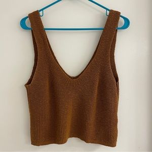 Madewell - Golden brown knitted tank - Size M